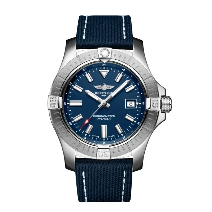 ブライトリング「Breitling」アベンジャー デュアルタイム オートマティック メンズウォッチ 43MM