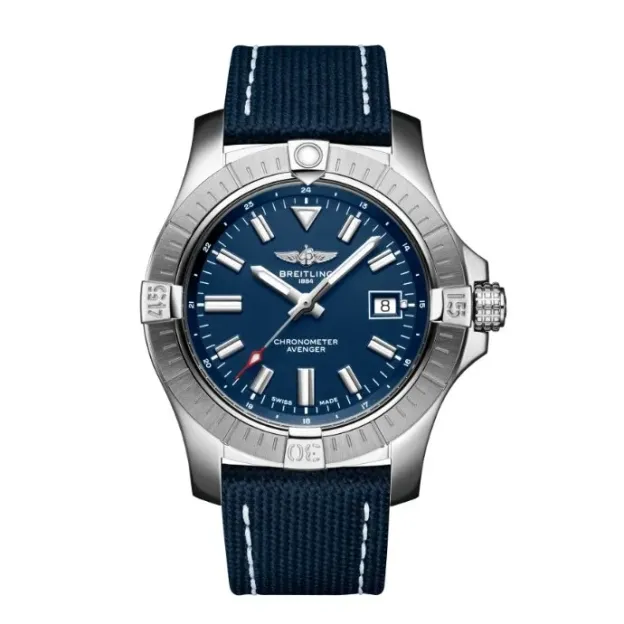 ブライトリング「Breitling」アベンジャー デュアルタイム オートマティック メンズウォッチ 43MM