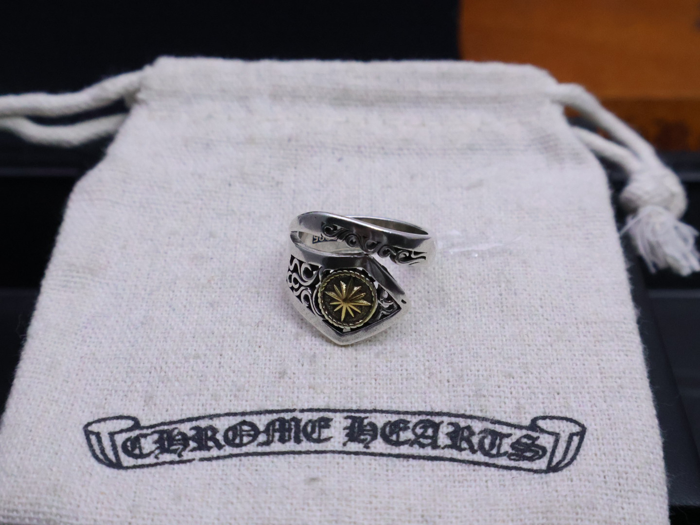 クロムハーツ「Chrome Hearts」クラシックヴィンテージ＆モダンリング - フリーサイズ