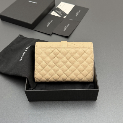 2026サンローラン「Saint Laurent MATELASSE プティ エンベロープ ウォレット