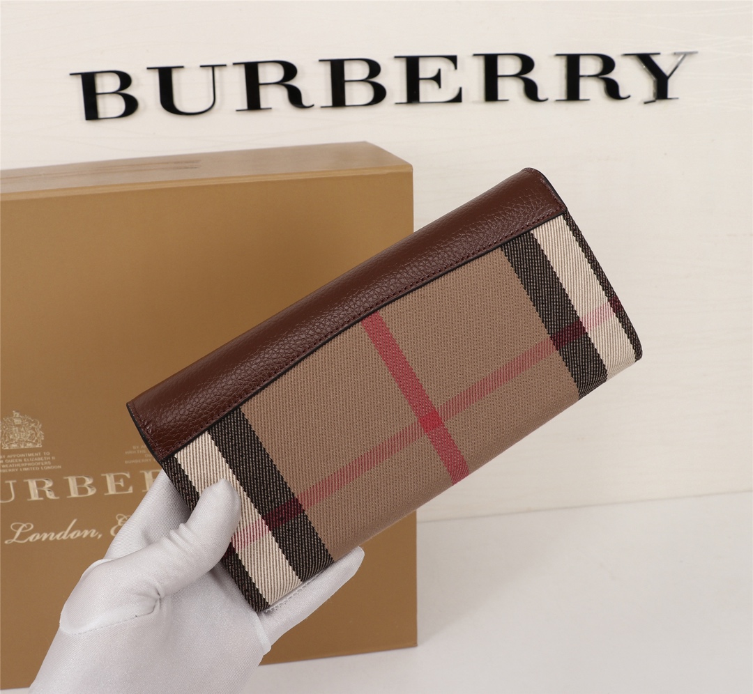 バーバリー「Burberry」クラシック チェック レディース 長財布