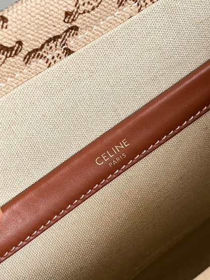 セリーヌ(Celine)スモール カバ タイス / トリオンフキャンバスプリント入りテキスタイル＆カーフスキン