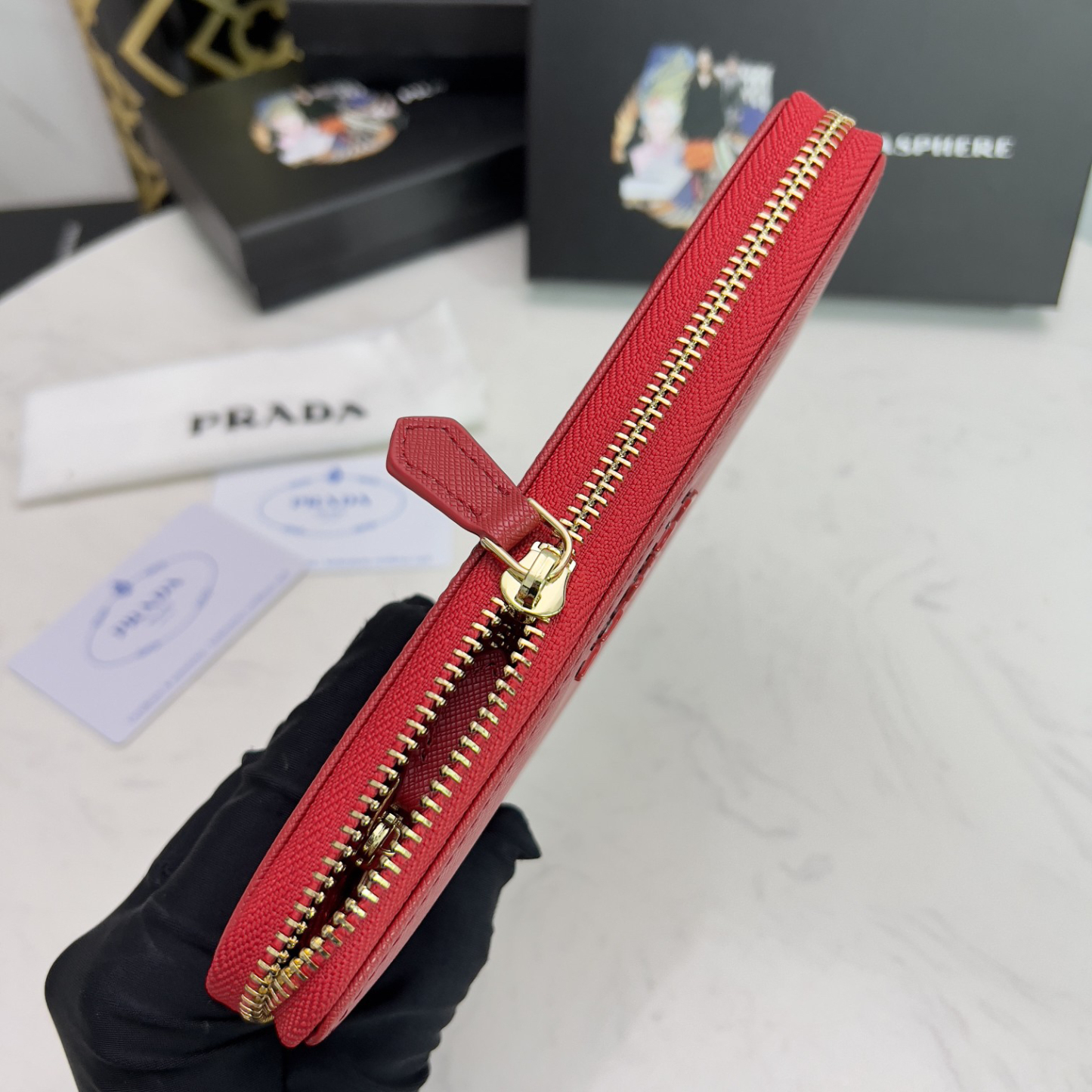 プラダ「PRADA」サフィアーノレザー 財布