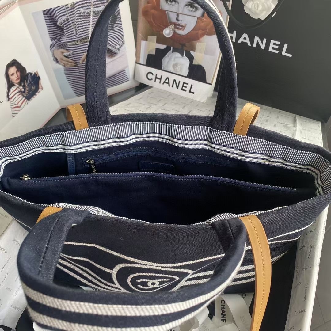 シャネル「Chanel」Coco Beach デニム トートバッグ