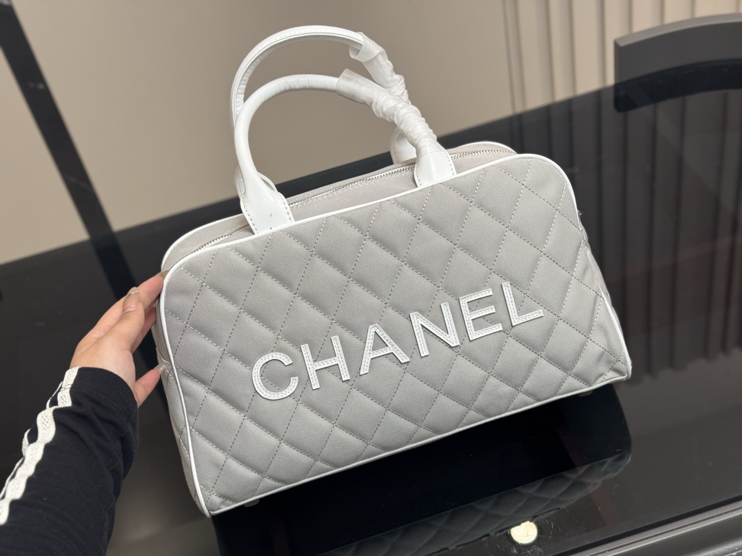 シャネル「Chanel」‌ デニム ボウリングバッグ