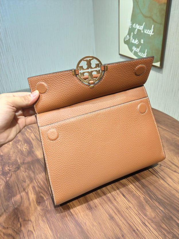 トリー バーチ「Tory Burch」ミラー ピーブレザー ハンドバッグ