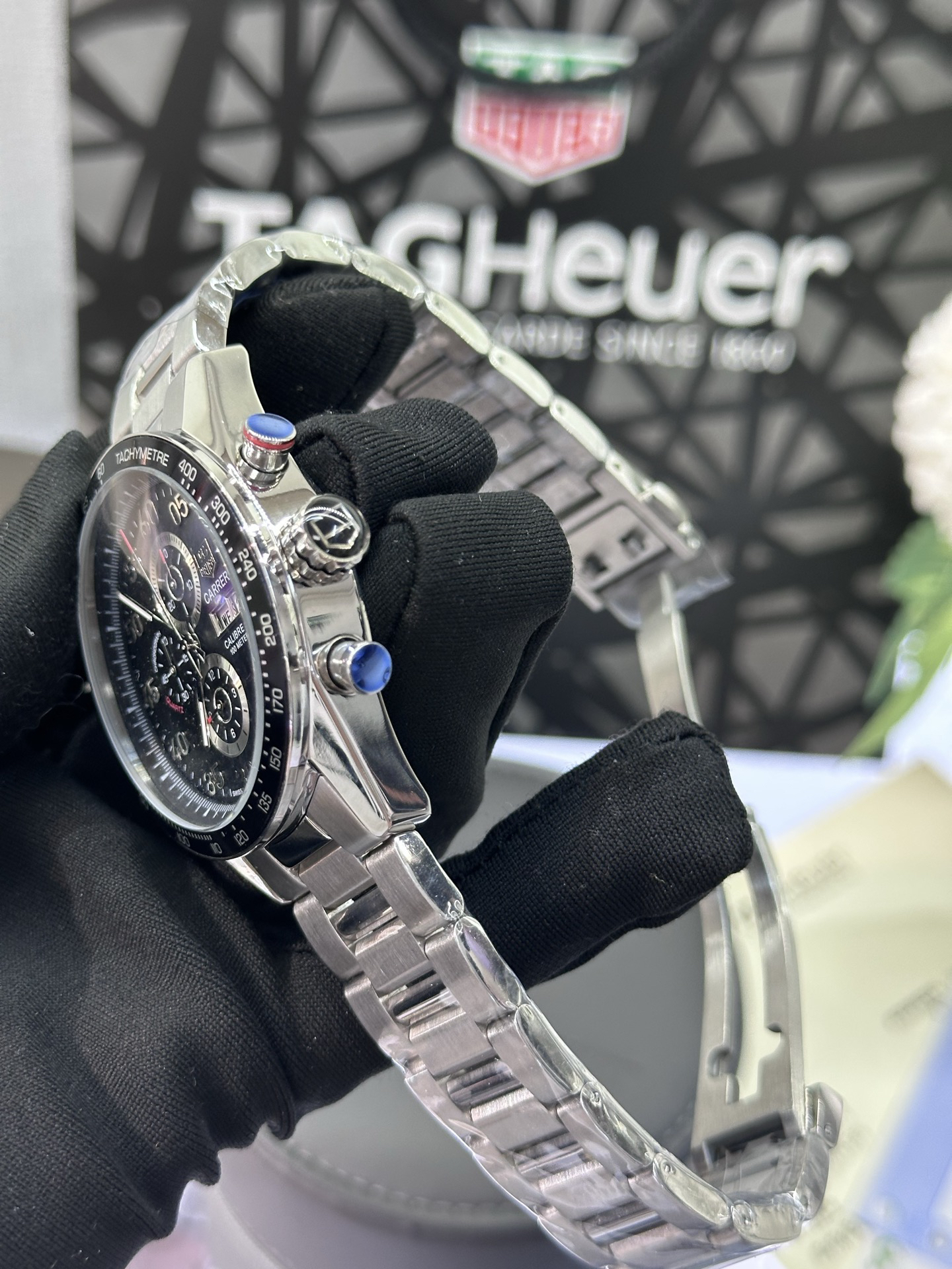 タグ・ホイヤー「TAG Heuer」クロノグラフ メンズウォッチ40MM