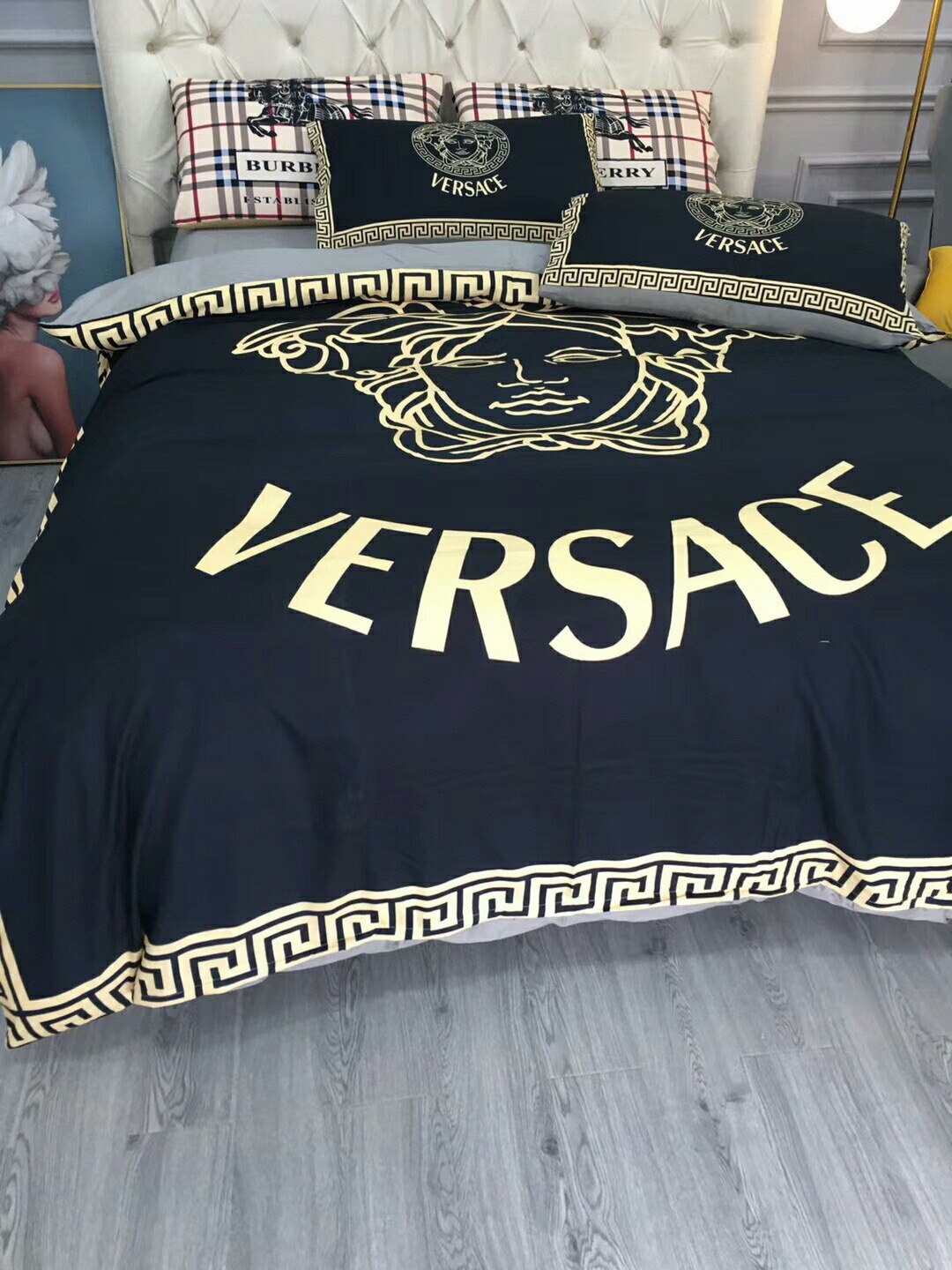 ヴェルサーチ「Versace」プレミアムコットン デジタルプリント 4点セット