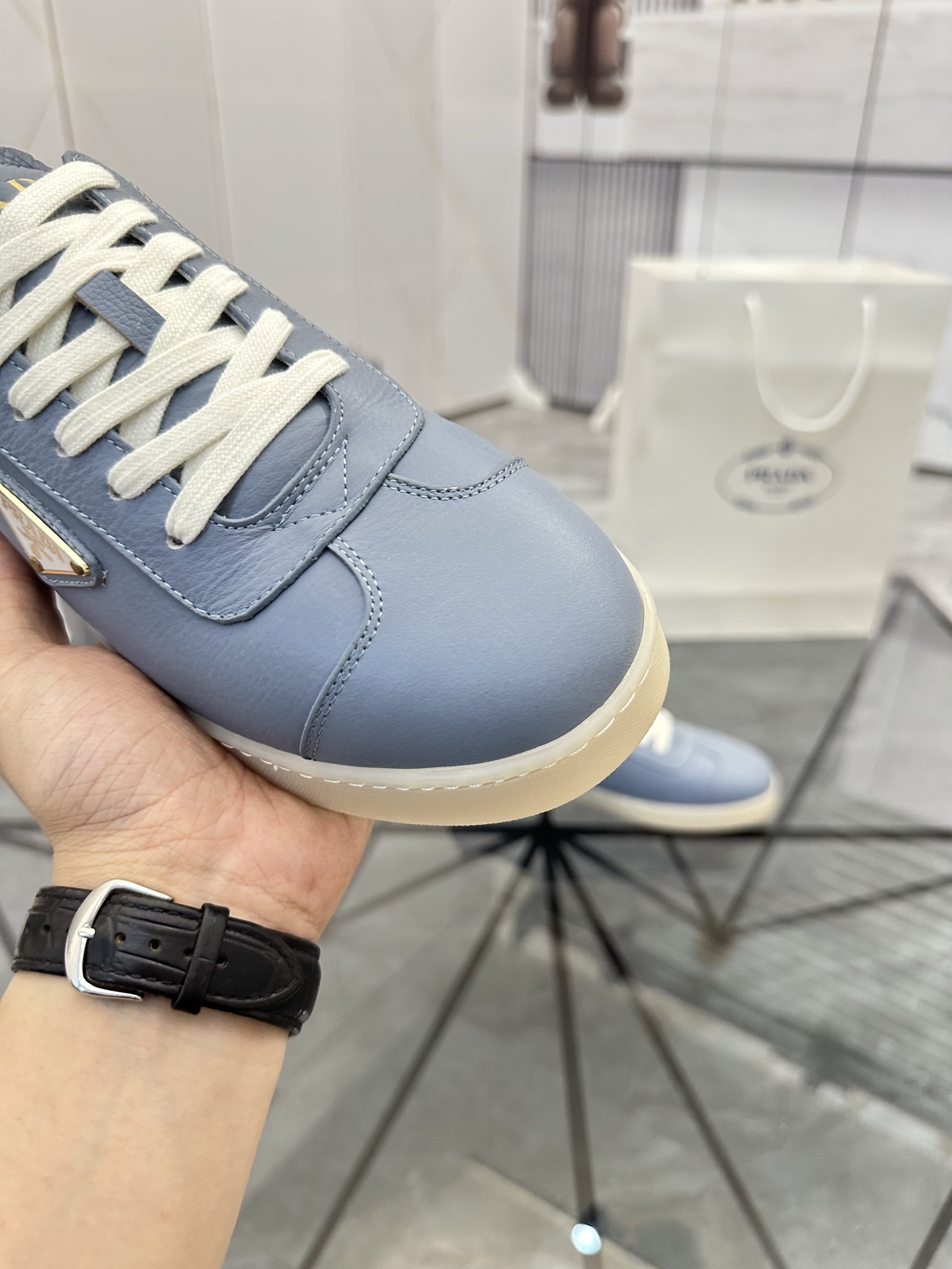 プラダ［Prada］ America's Cup レザースニーカー（ローカット）