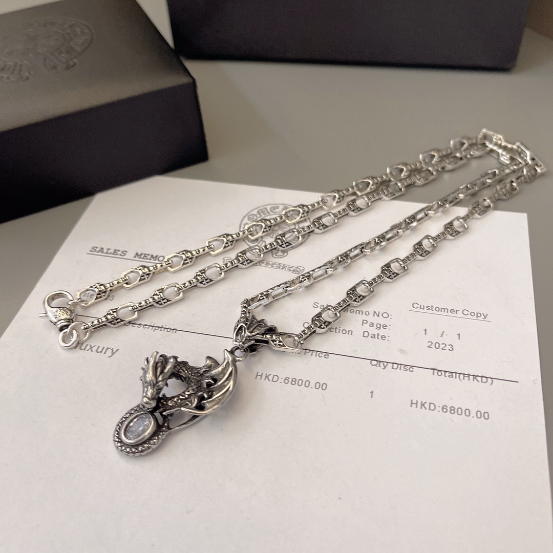 クロムハーツ「Chrome Hearts」シンプルペンダントネックレス - ユニセックス