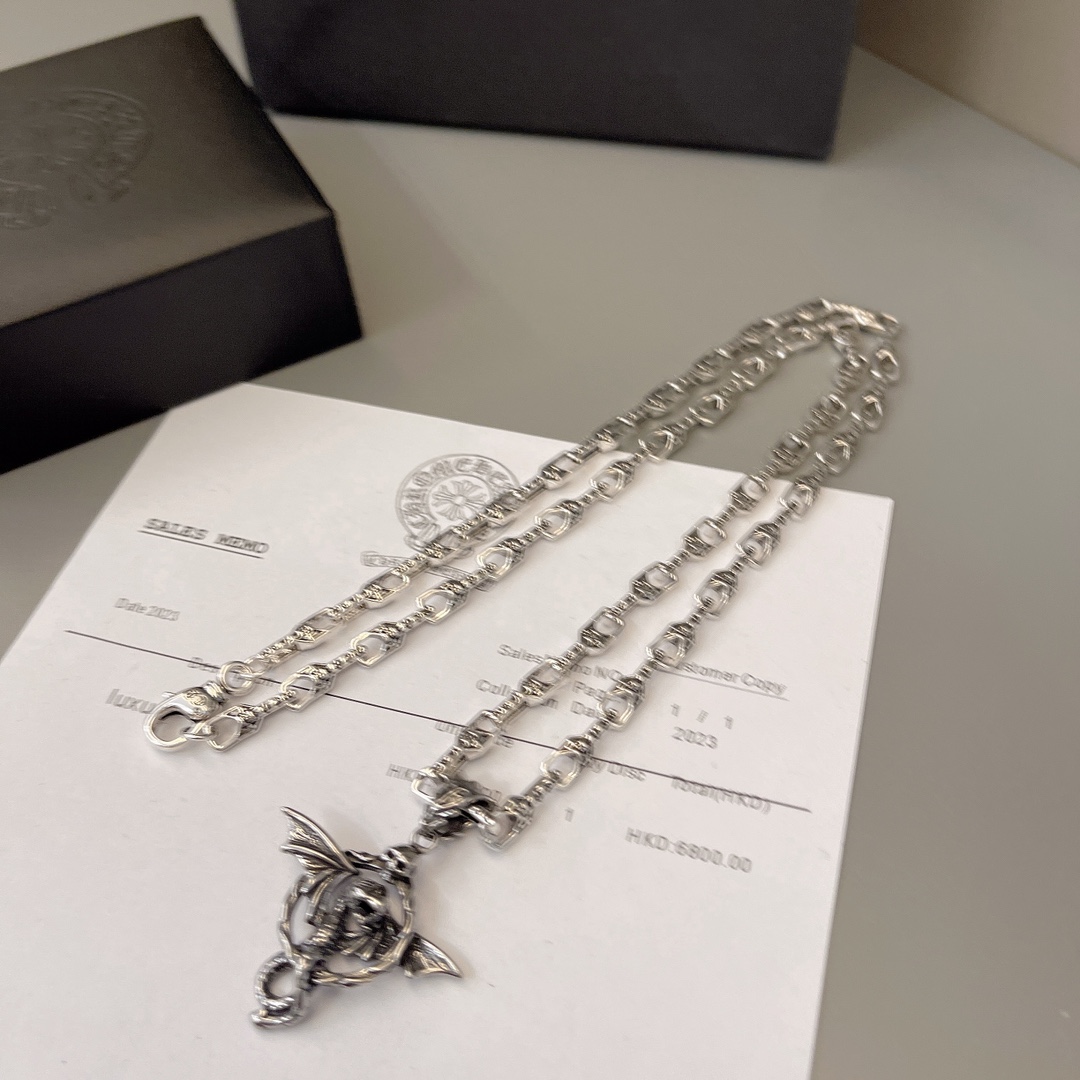 クロムハーツ「Chrome Hearts」シンプルペンダントネックレス - ユニセックス