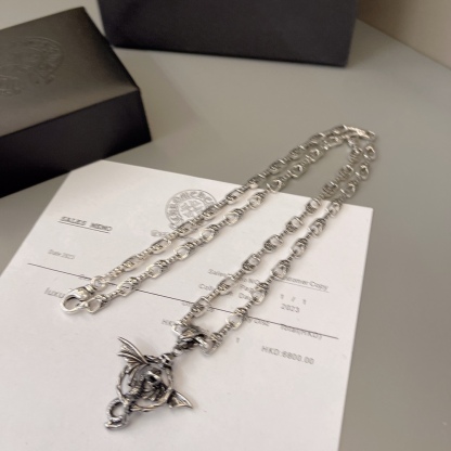 クロムハーツ「Chrome Hearts」シンプルペンダントネックレス - ユニセックス