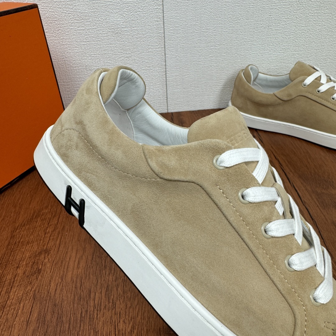 エルメス［Hermès］キッドレザー メンズ コンフォートスニーカー