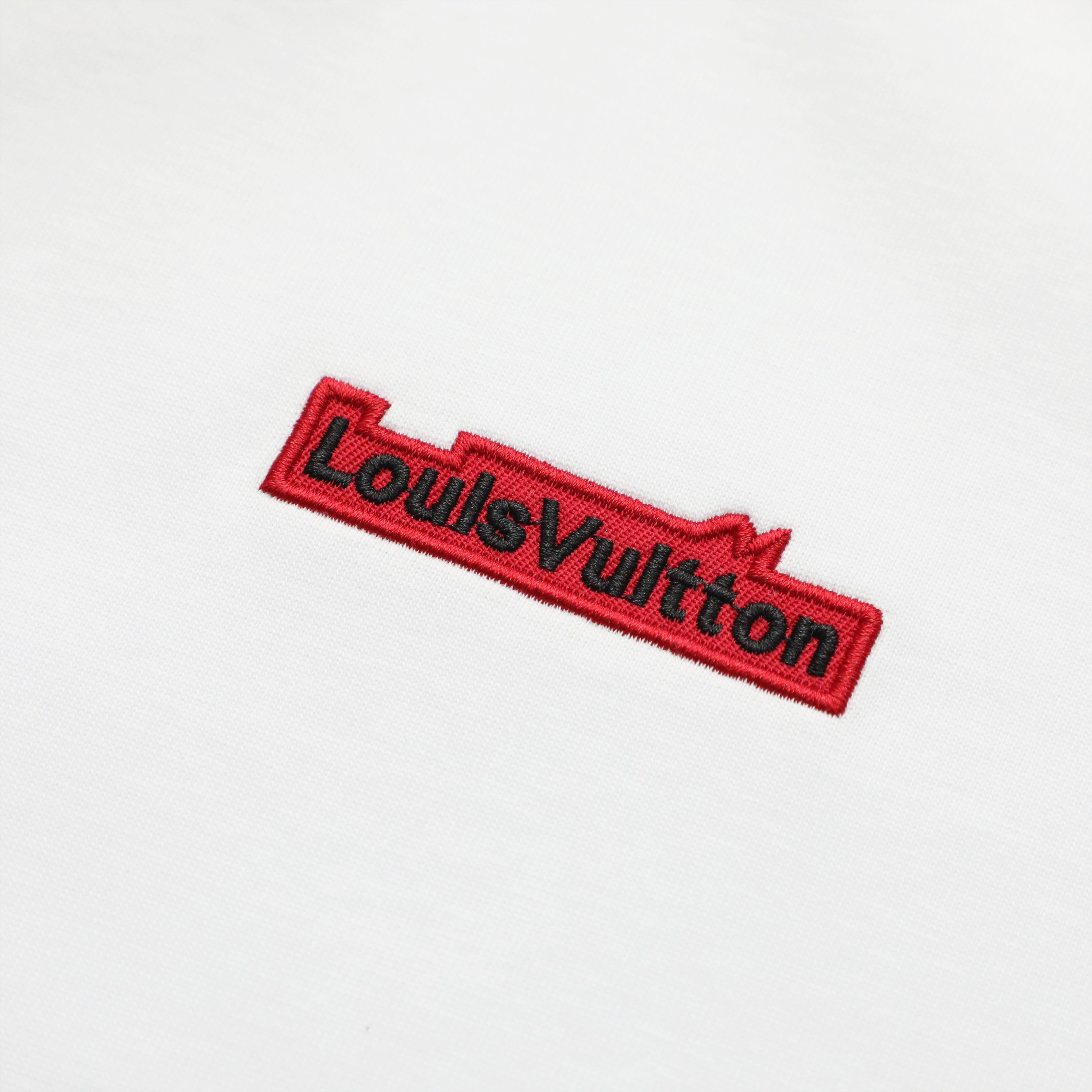ルイ・ヴィトン「Louis Vuitton」 2025 エンブロイダリー モノグラム クルーネックTシャツ（メンズ）
