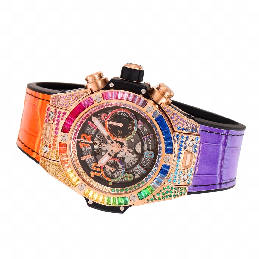 ウブロ「Hublot」ビッグバン ユニコ レインボー ウォッチ 45mm