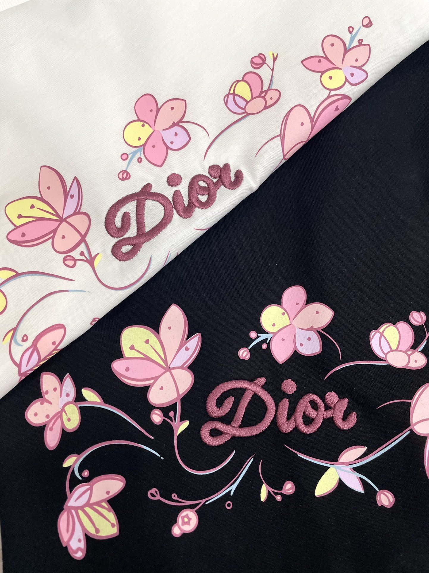ディオール「Dior」25SS ハート＆バタフライ モノグラム プリントTシャツ