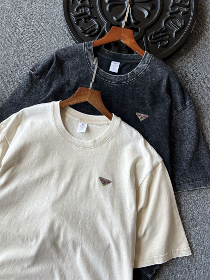 プラダ「Prada」2025SS メンズ リワークドウォッシュド クルーネックTシャツ