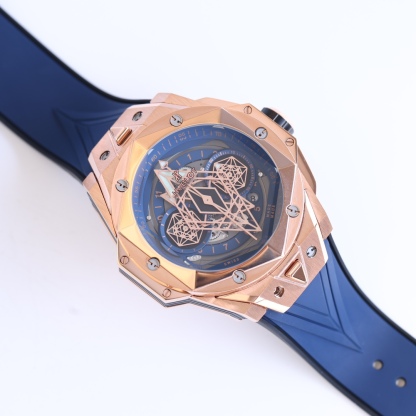 ウブロ「Hublot」ビッグバン サンブルーII タトゥー クロノグラフ ウォッチ 45mm