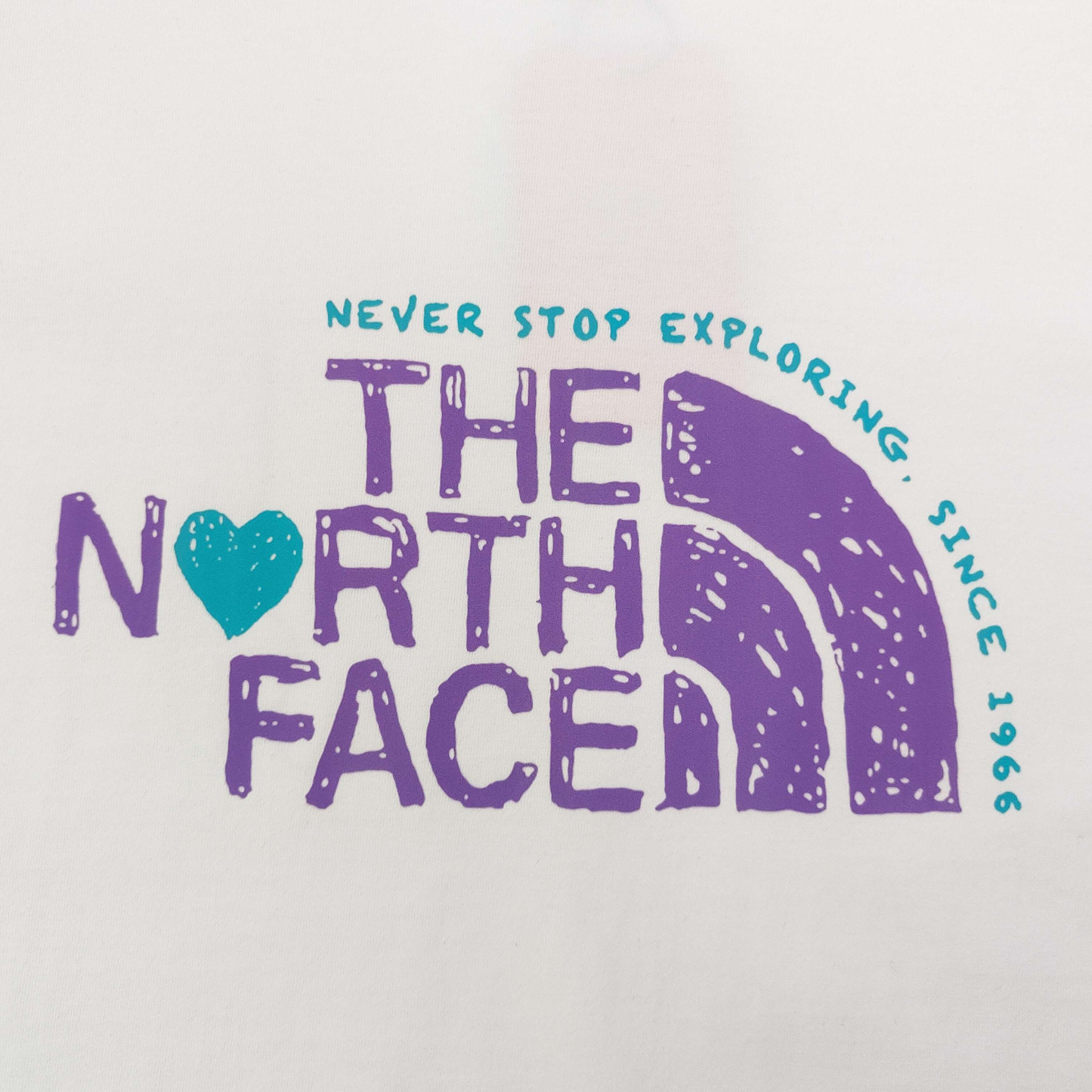 ザ・ノースフェイス「The North Face」 クレヨンロゴ カップルTシャツ