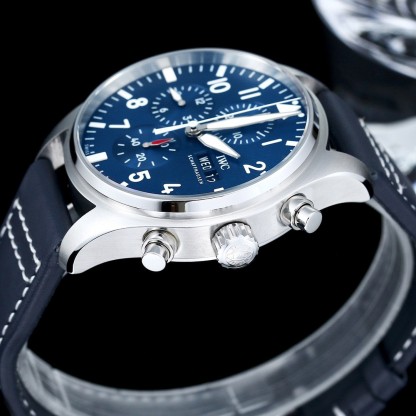 アイ・ダブリュー・シー「IWC」パイロット ウォッチ クロノグラフ メンズ機械式腕時計43MM