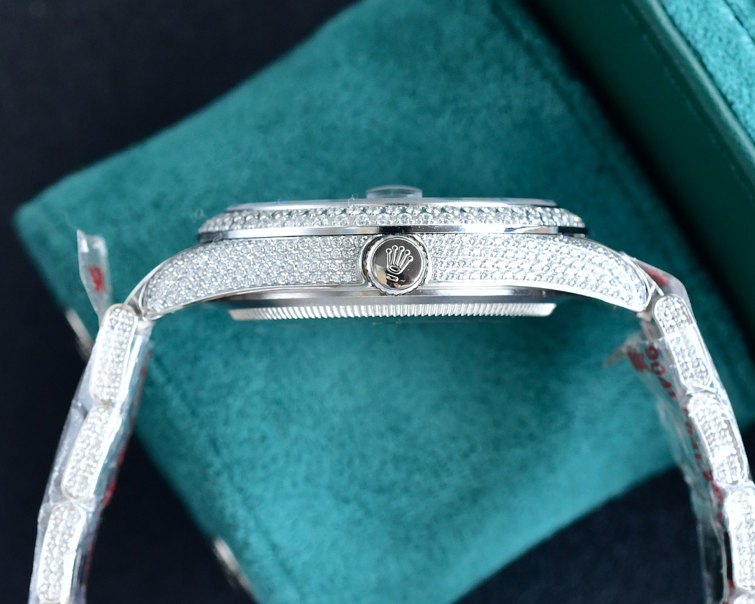 ロレックス「Rolex」‌ デイトナ 126589TBR フルダイヤモンド クロノグラフ腕時計40mm