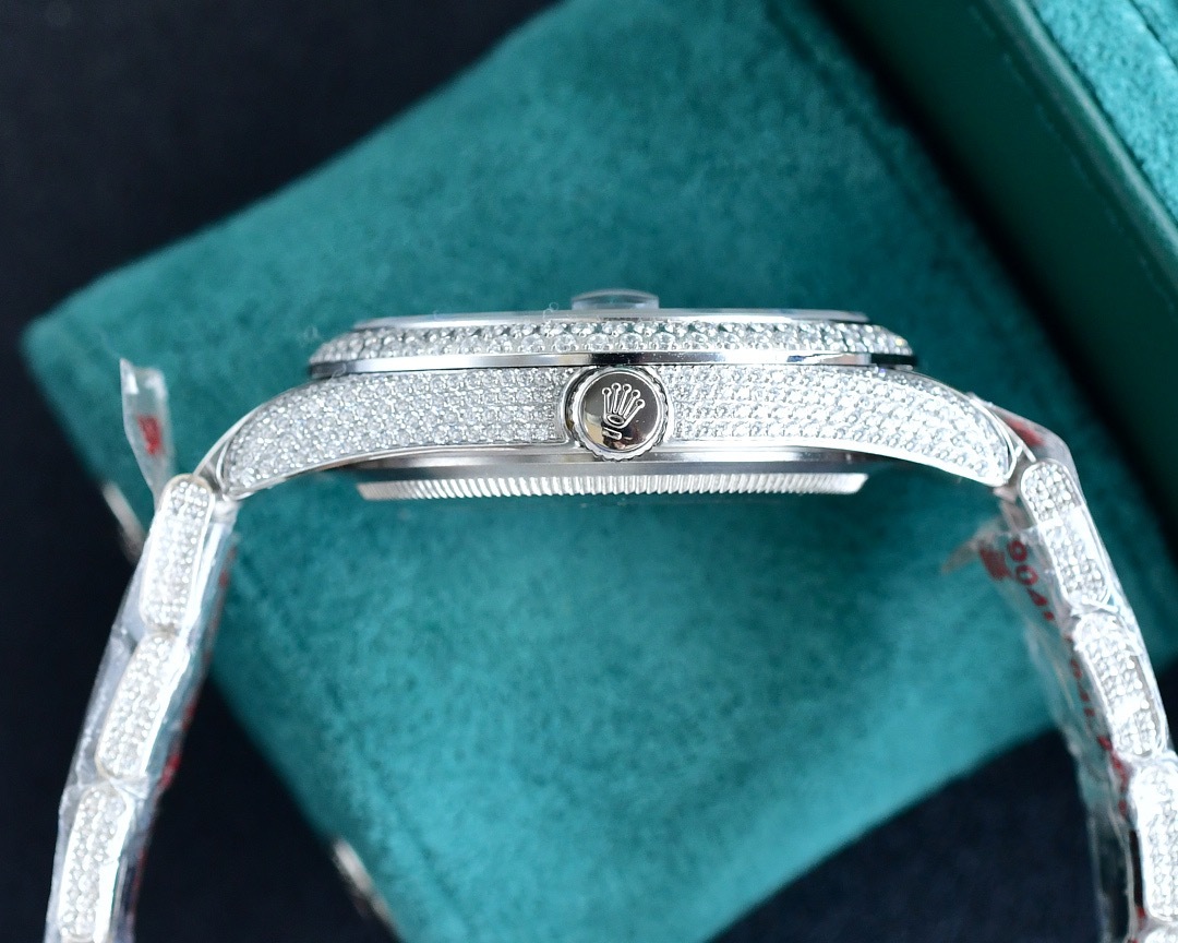 ロレックス「Rolex」‌ デイトナ 126589TBR フルダイヤモンド クロノグラフ腕時計40mm