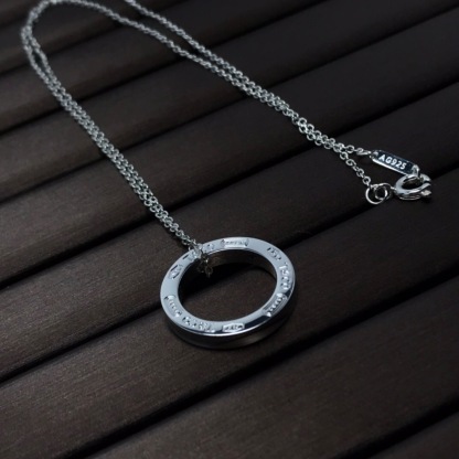 ティファニー「Tiffany & Co.」1837 シリーズ CNC彫刻プレートネックレス
