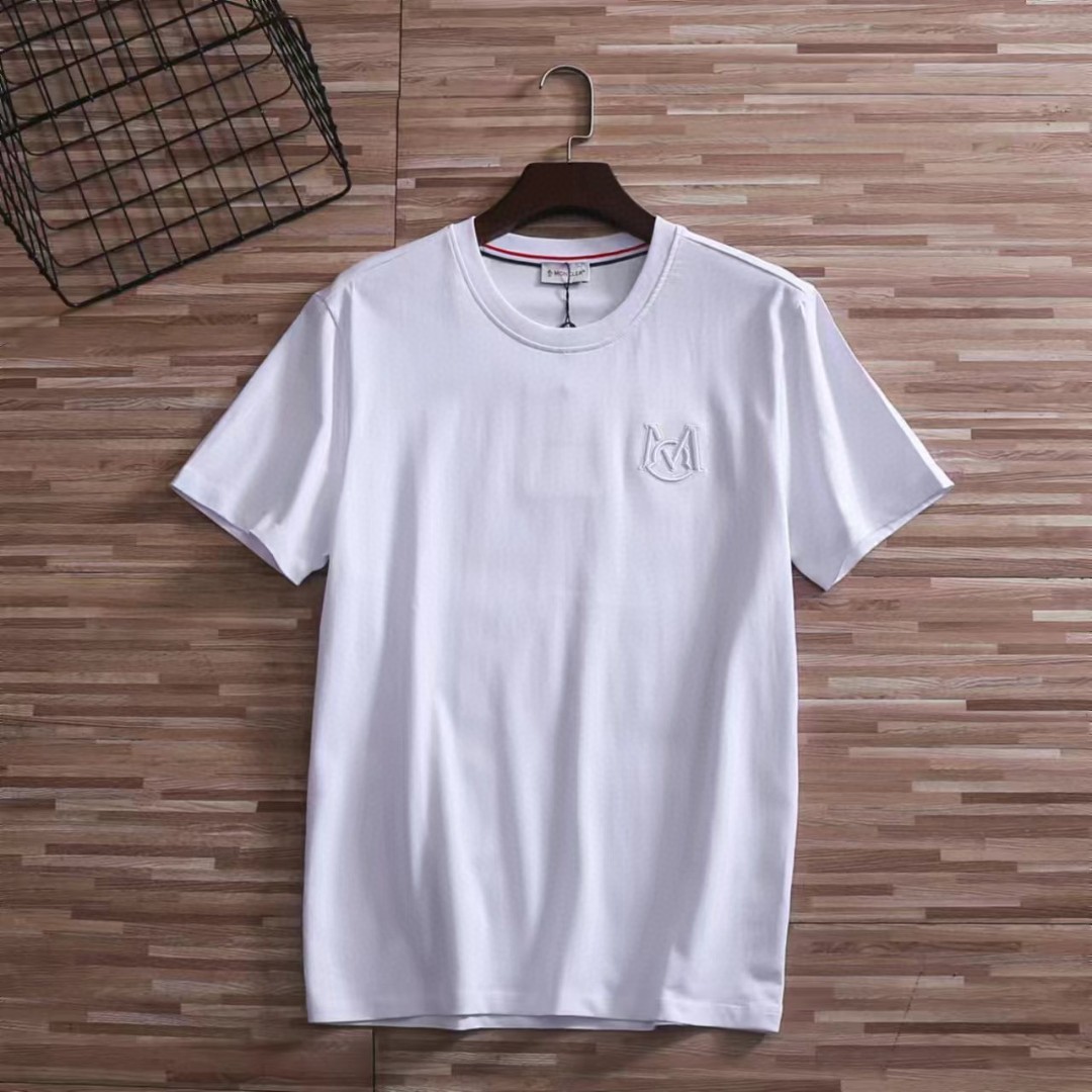 【ワンフォーワン】モンクレール「Moncler」サマー クルーネック 刺繍 Tシャツ【在庫僅少】