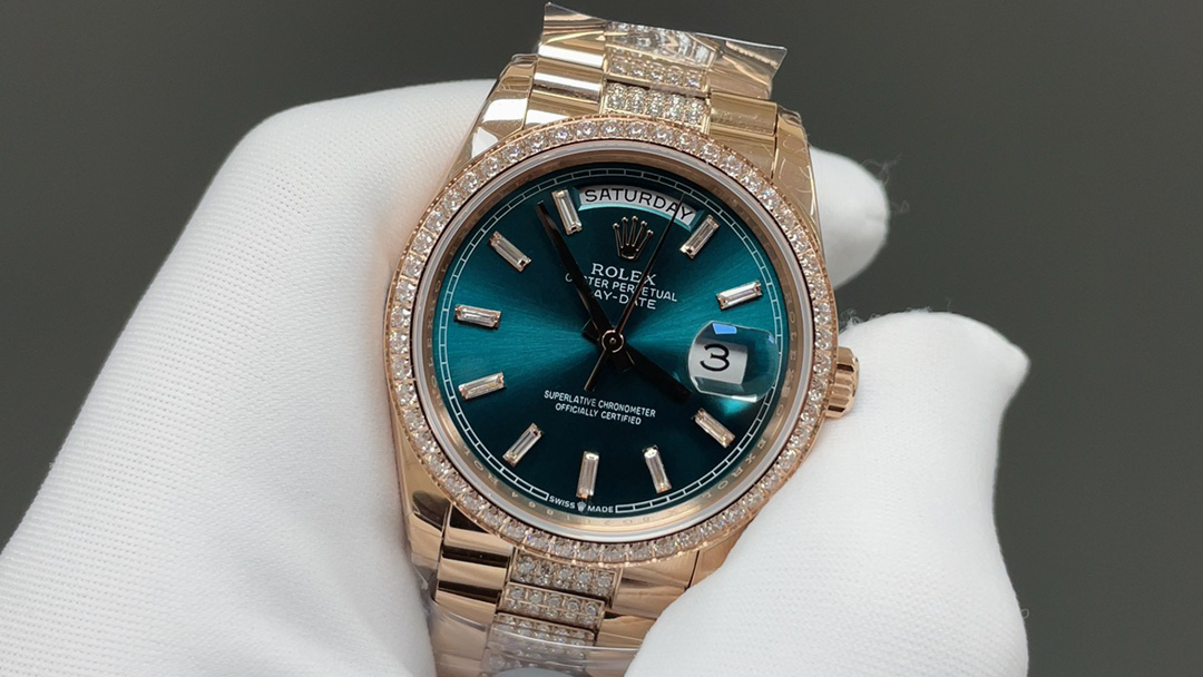 ロレックス「Rolex」 週間ジャーナル型36 mmダブルカレンダースチールベルト腕時計