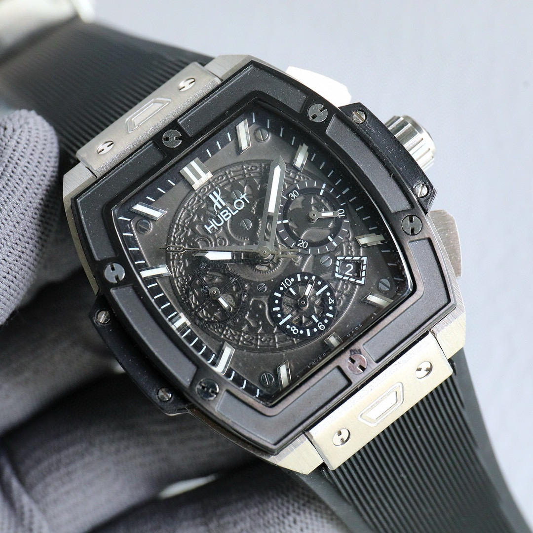 ユーボット「Hublot」ビッグバン シリーズ メンズ クロノグラフ ウォッチ45mm