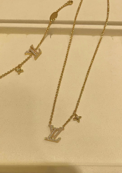 ルイ・ヴィトン「Louis Vuitton」 ICONIC ARLS ミラノティチェーンネックレス38~42CM