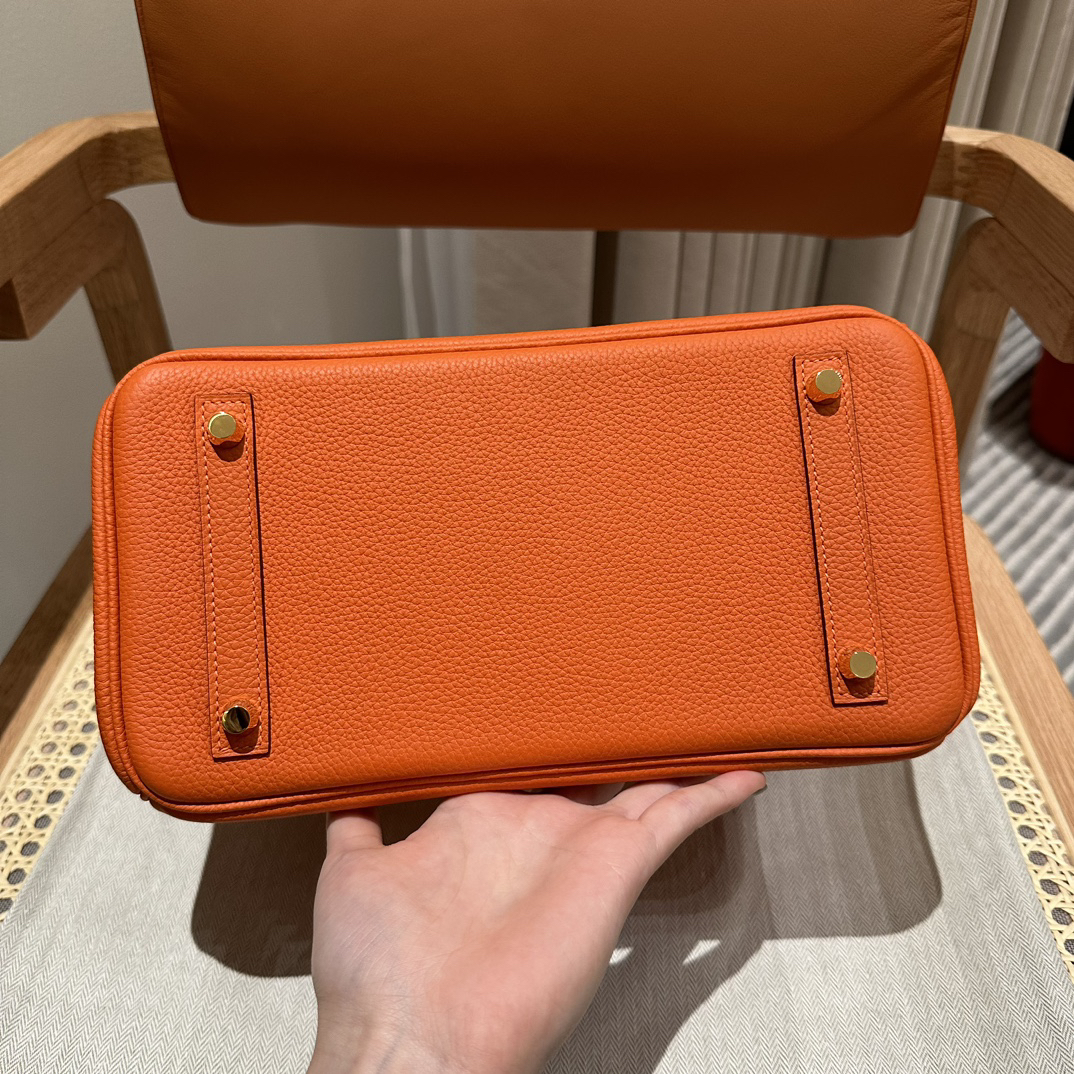 エルメス(Hermès)Birkinバッグ25mm トゴ Togoレディースバッグ オレンジ