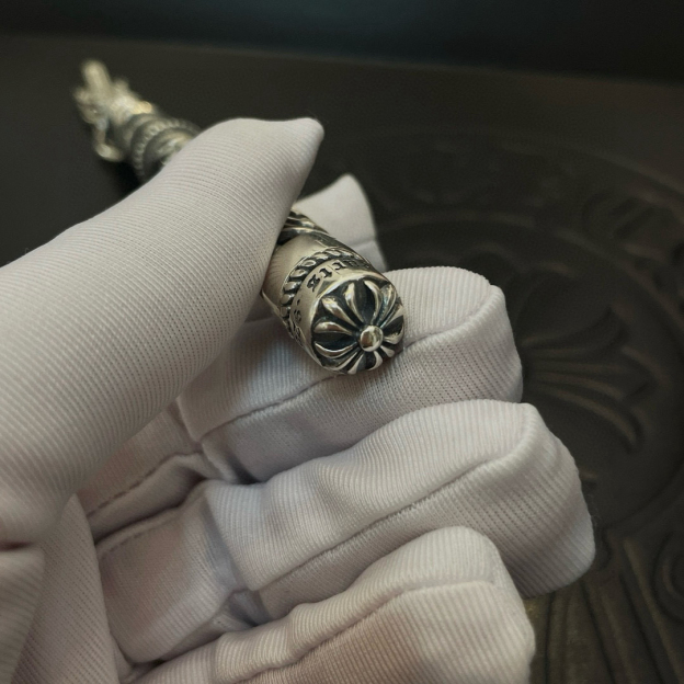 クロムハーツ「Chrome Hearts」ヴィンテージ風 蔓彫り オープンワーク サインペン - 精巧な職人技、非凡な質感