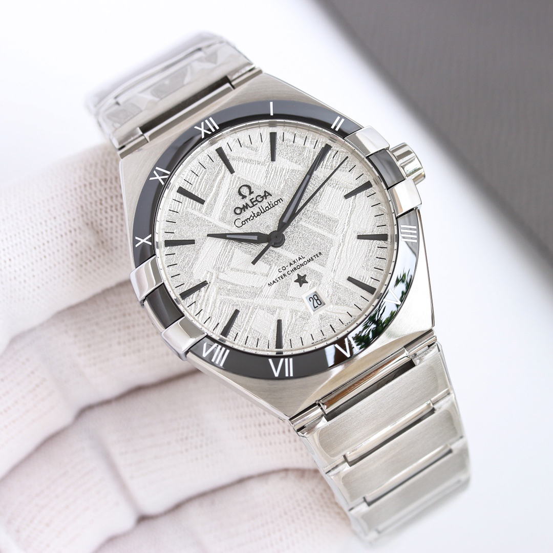 オメガ「Omega」第5世代星座隕石面シリーズ男性用ロボット腕時計41mm