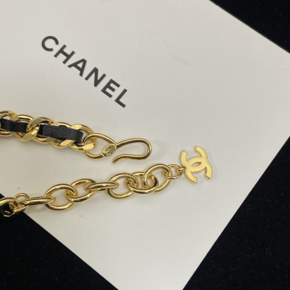 シャネル「Chanel」ラムレザー チェーンブレスレット ブレスレット