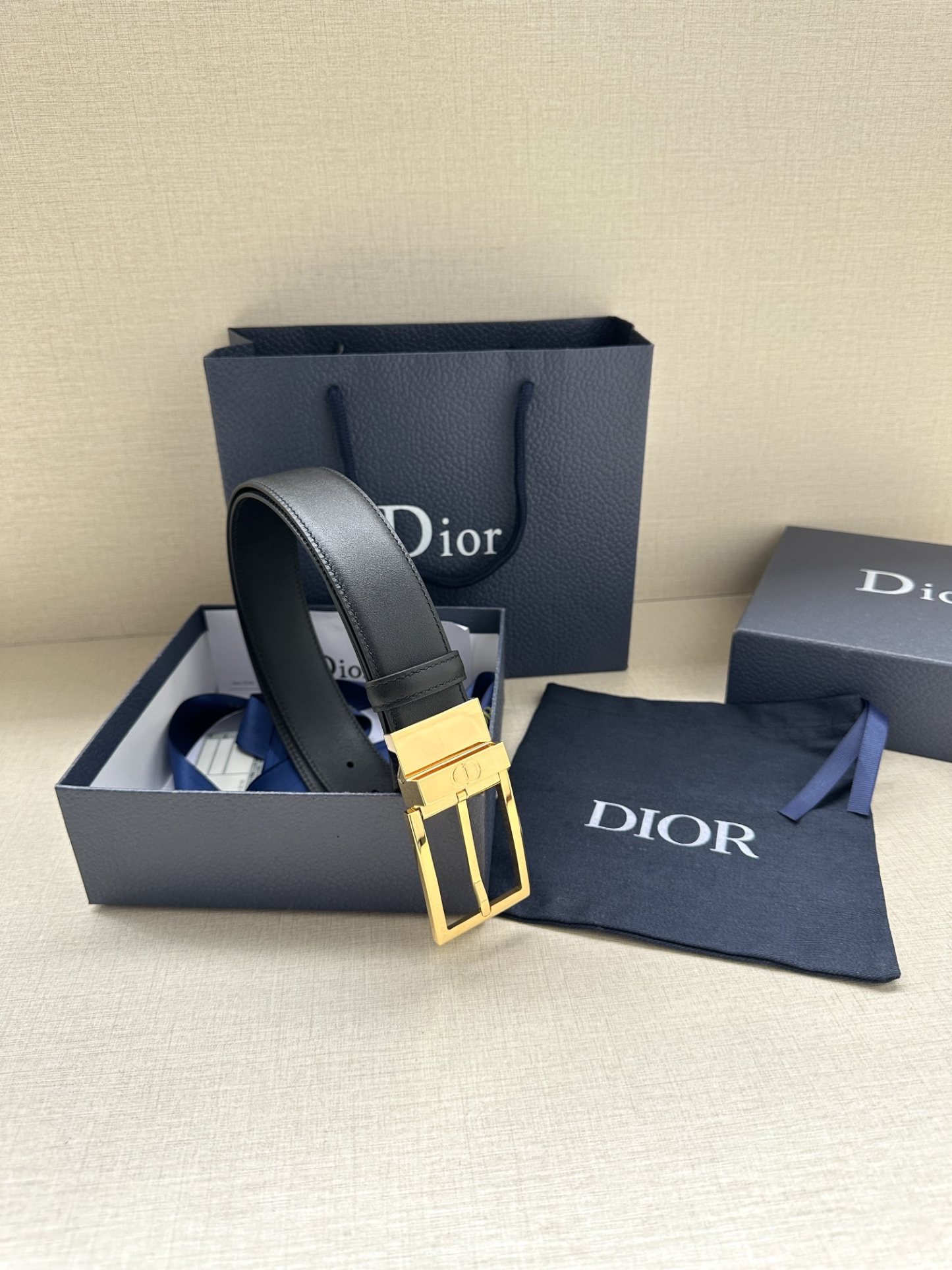 ディオール「Dior」CDアイコン リバーシブルベルト100CM