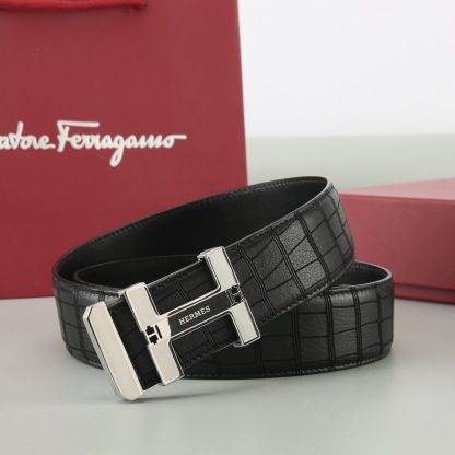 エルメス「Hermès」プレミアムスチールバックル ベルト100cm