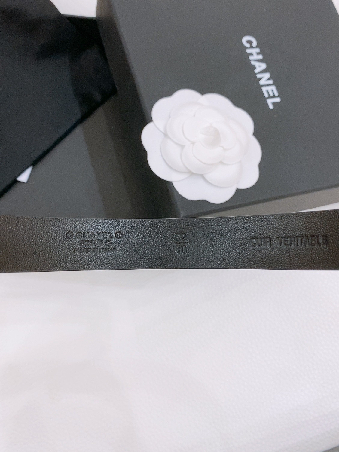 シャネル「Chanel」クラシック ダブルC レザーベルト ベルト100CM
