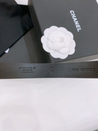 シャネル「Chanel」クラシック ダブルC レザーベルト ベルト100CM