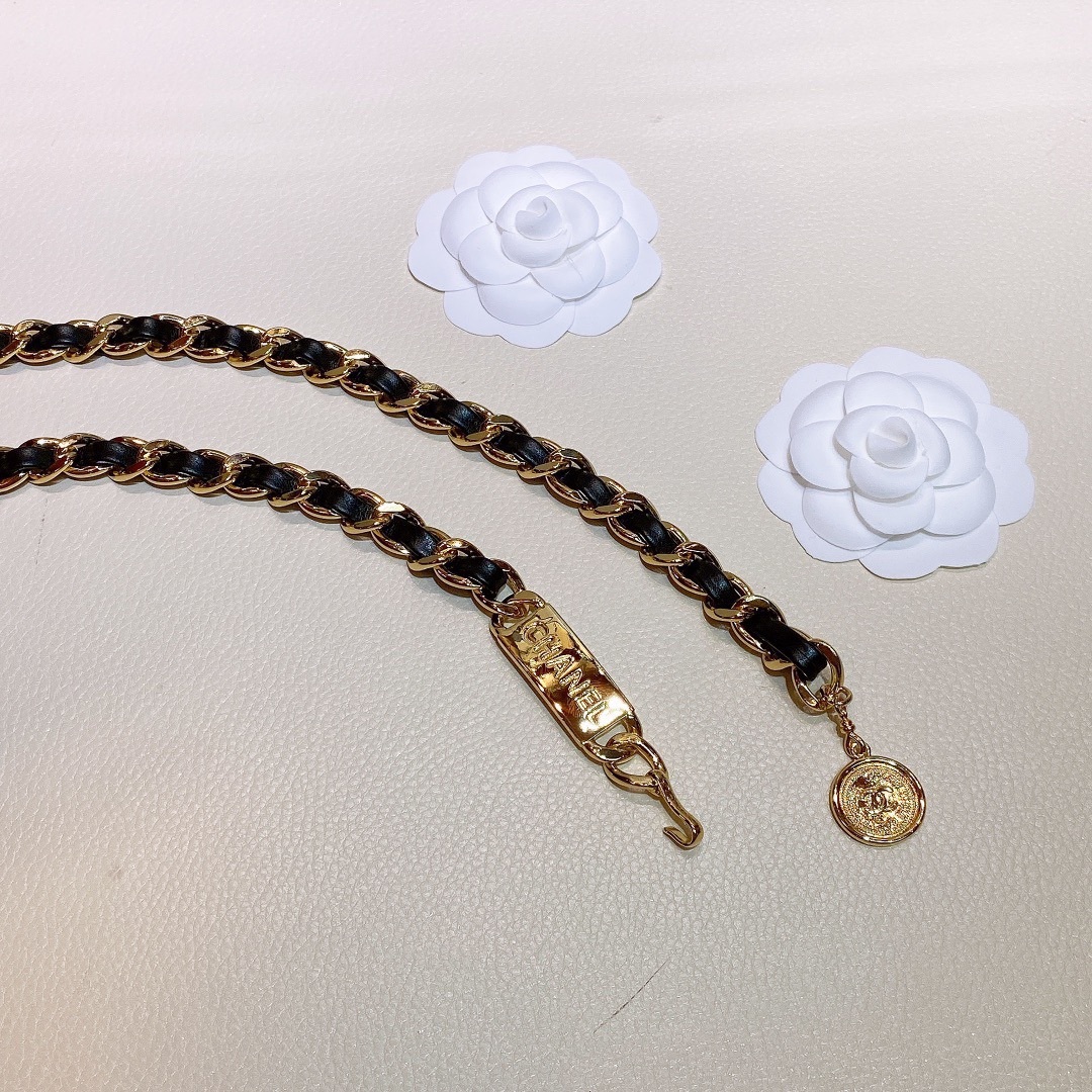 シャネル「Chanel」ヴィンテージ チェーン＆CCロゴ ベルト ベルト100CM