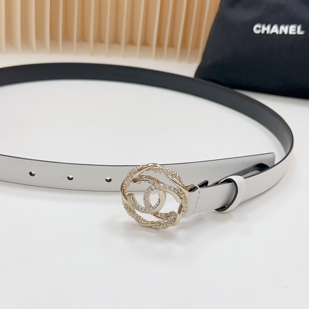 シャネル「Chanel」ダブルC ダイヤモンドリング ベルト ベルト100CM