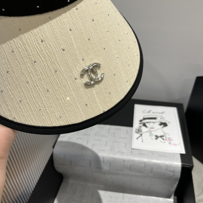 シャネル「Chanel」オープンクラウン サンハット ハット