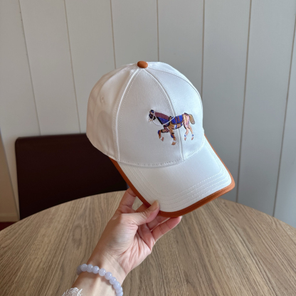 エルメス「Hermès」 Limited Edition エンブロイダリー ベースボールキャップ