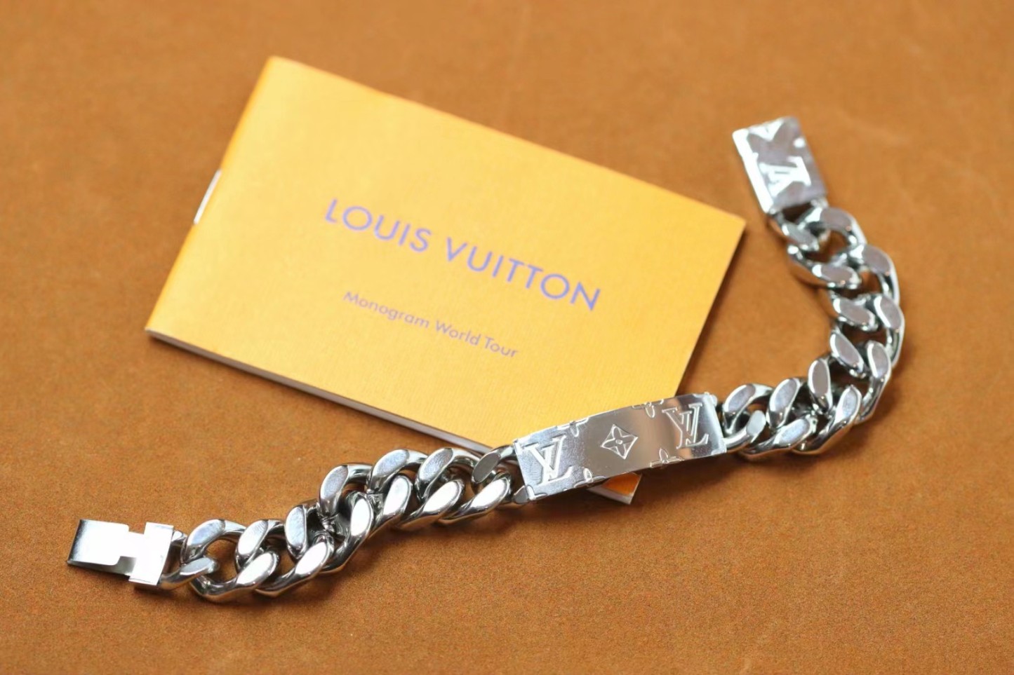 ルイ・ヴィトン「Louis Vuitton」MONOGRAM チェーンリンクス カップル ブレスレット