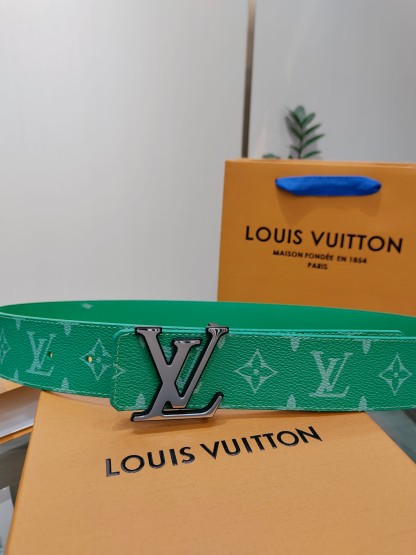 ルイ・ヴィトン「Louis Vuitton」DIMENSION モノグラム レザーベルト-ISETAN PRESTIGE CURATED