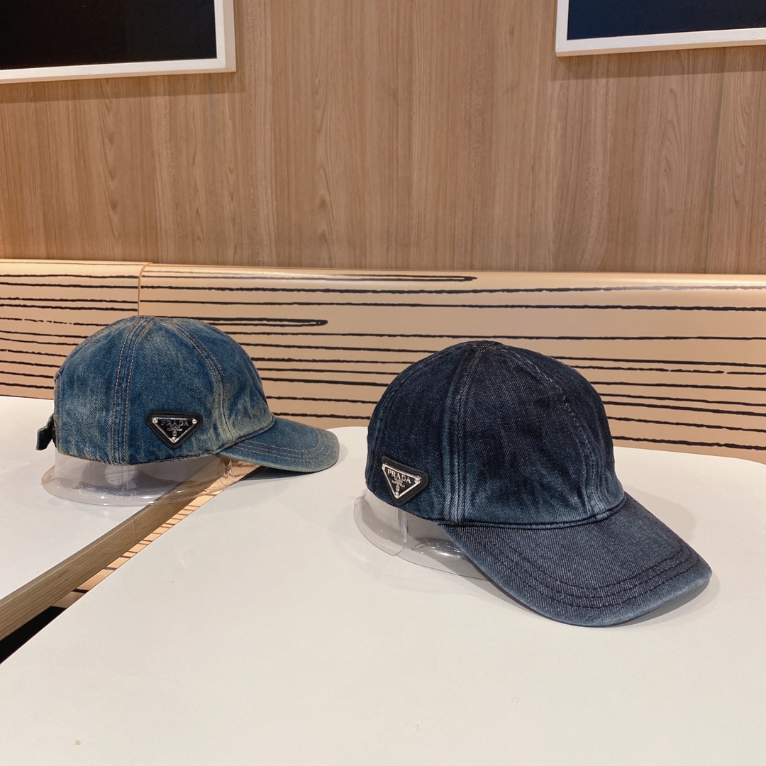 プラダ「Prada」2023 ブリティッシュスタイル ユニセックス ベースボールキャップ