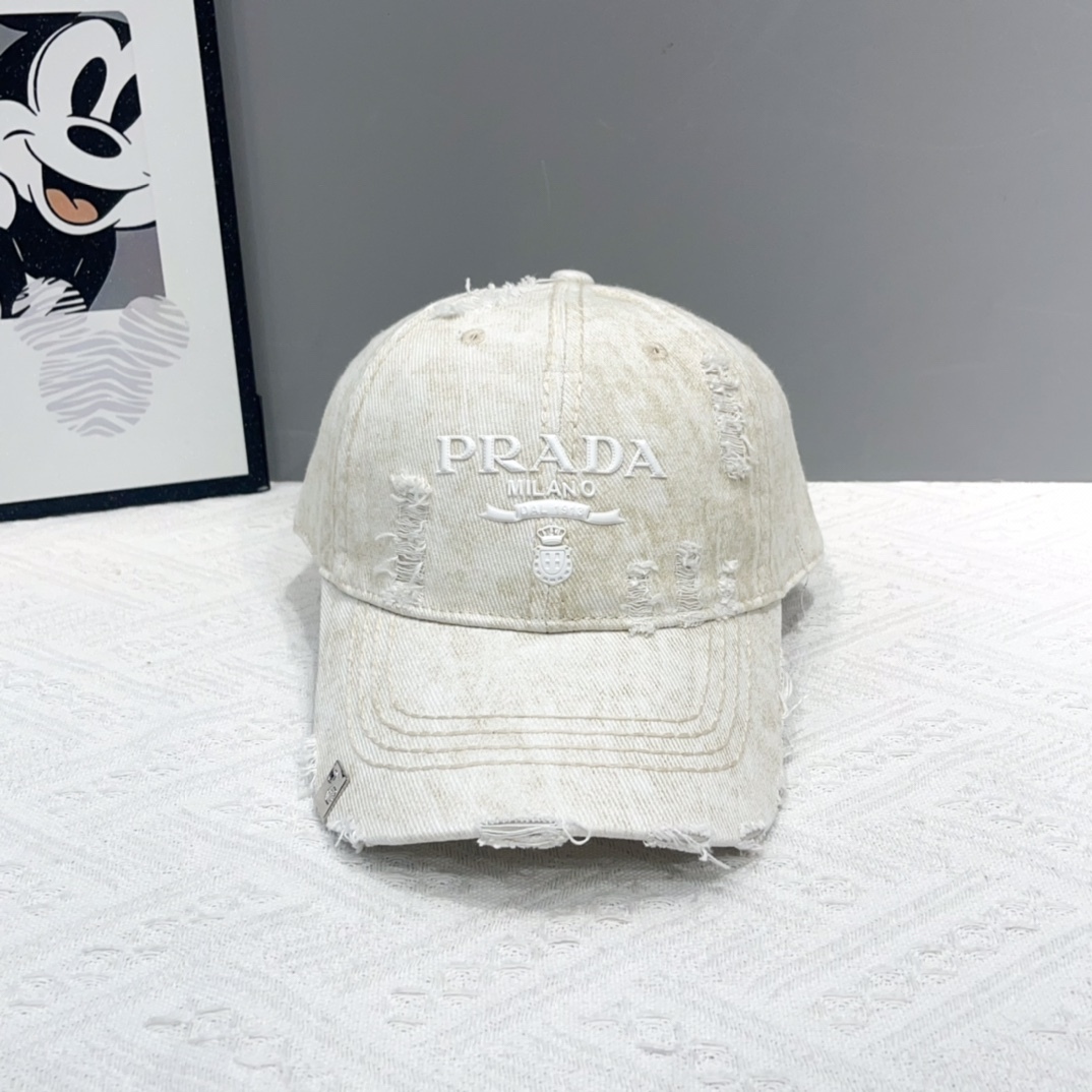 プラダ「Prada」Re-Nylon Baseball Cap