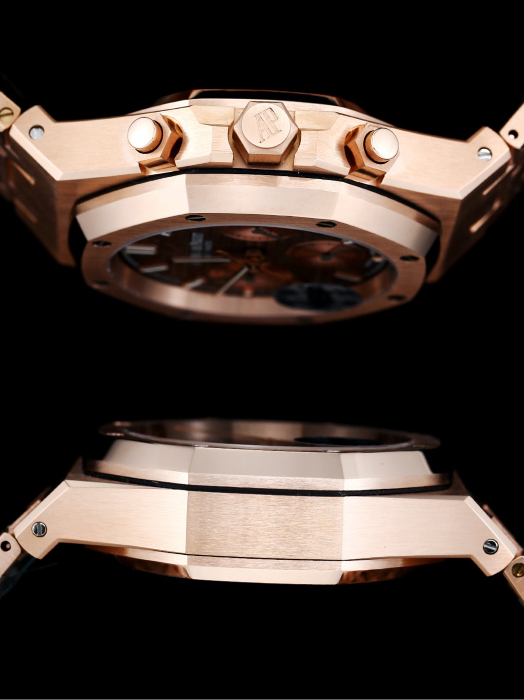 オーデマ ピゲ「Audemars Piguet」 Royal Oak ローズゴールド コーヒーダイアル 腕時計41cm