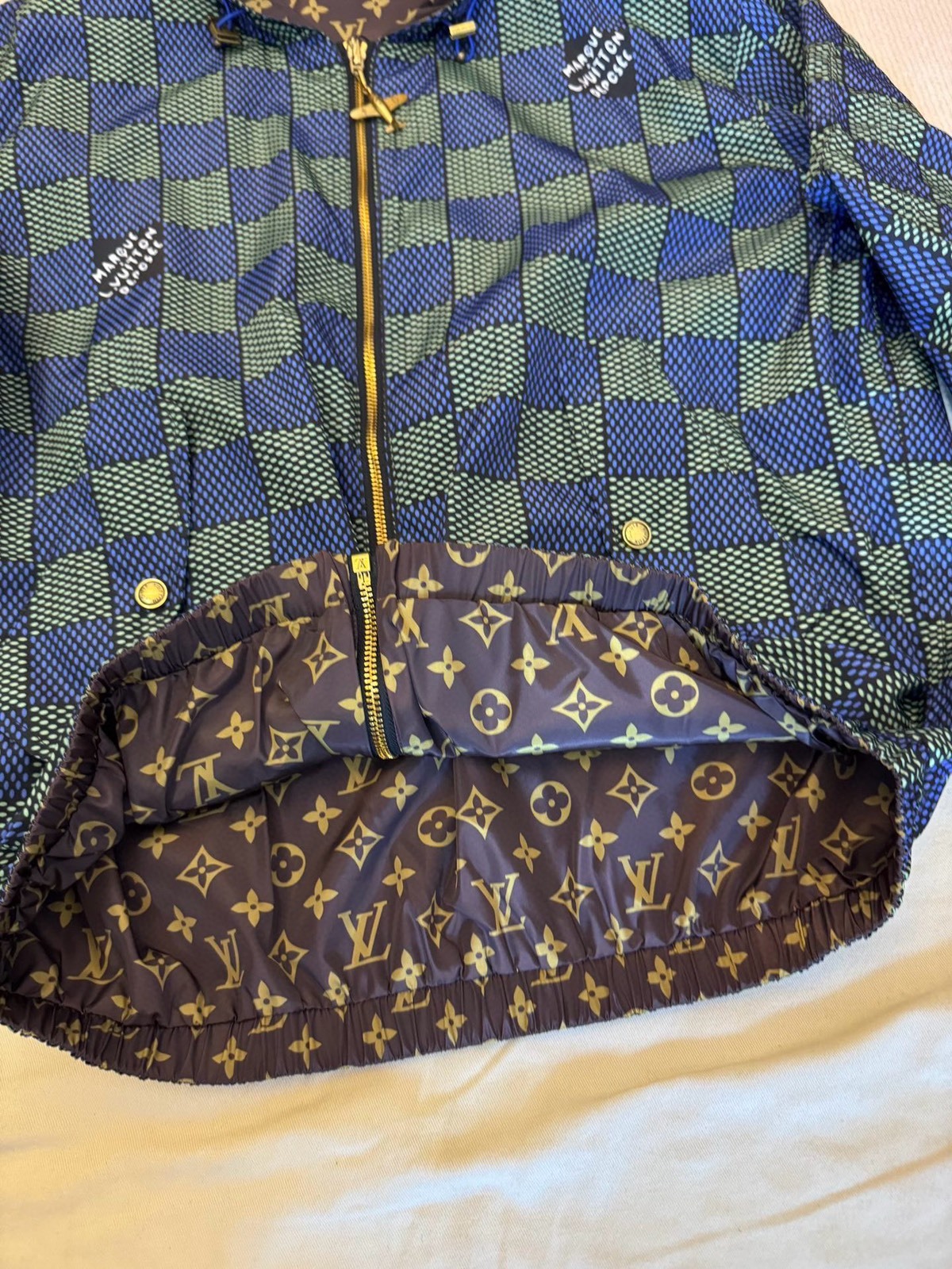 ルイ・ヴィトン「Louis Vuitton」DAMIER 双面防风夹克 アウター