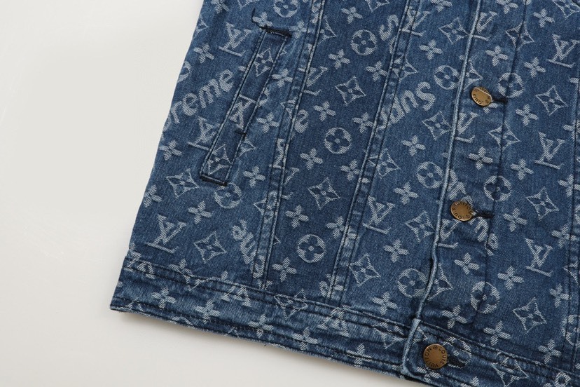 ルイ・ヴィトン「Louis Vuitton」× SUPREME フルプリント ジャカード デニム ジャケット-ISETAN PRESTIGE CURATED